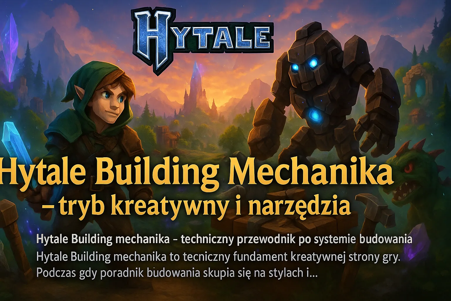 Hytale Building Mechanika - tryb kreatywny i narzędzia