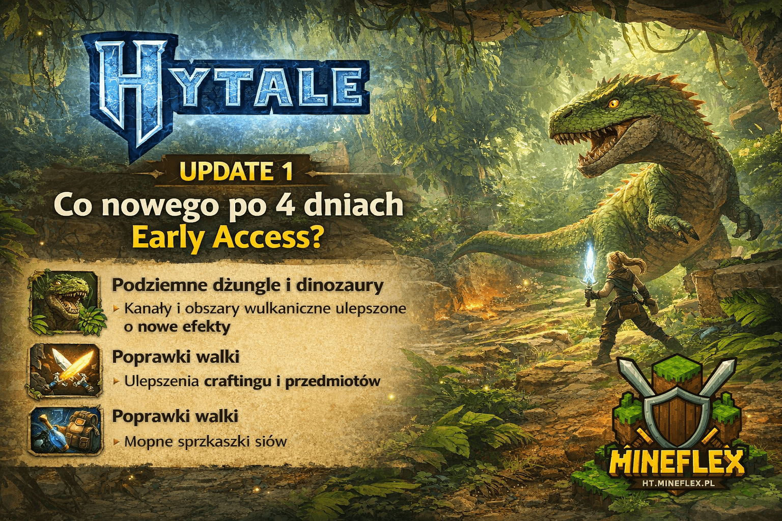Hytale Update 1 - co nowego po 4 dniach Early Access?